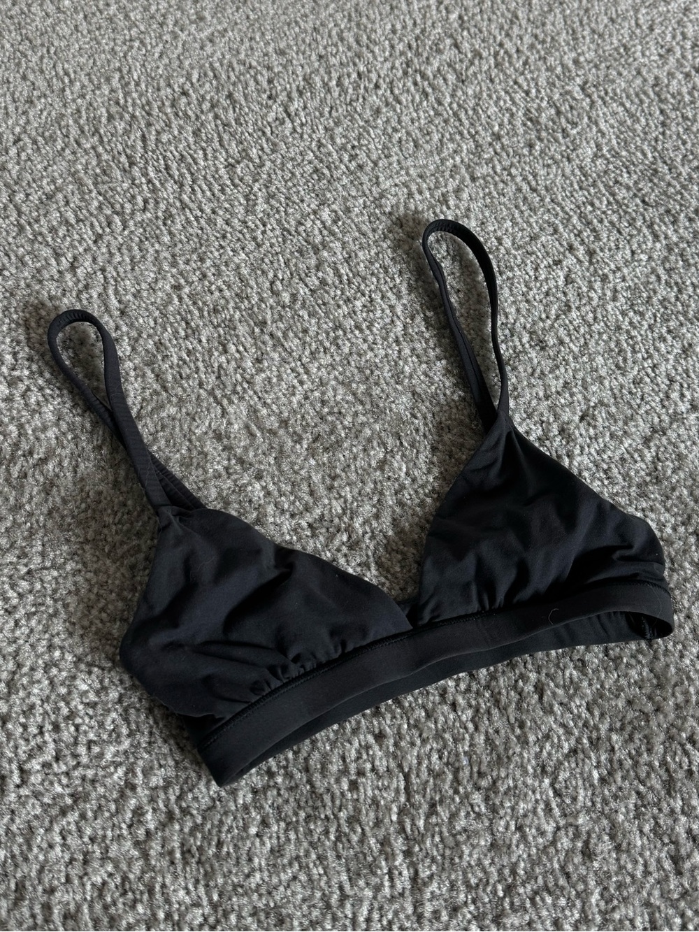 Skims Triangle Bralette- Onyx- XXS